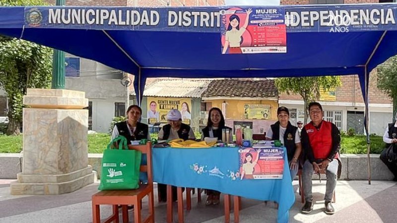Corte de Justicia de Áncash realizó campaña informativa por el Día Internacional de la Mujer