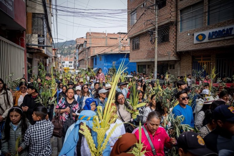 Huaraz: distrito de Independencia vive la unidad y fe en el tradicional Domingo de Ramos