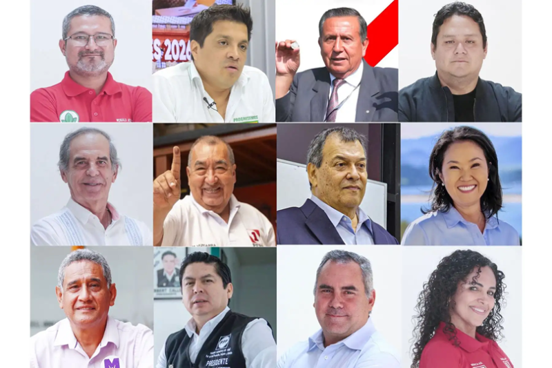 Debate presidencial: estos son los 12 candidatos que debatirán hoy 25 de marzo