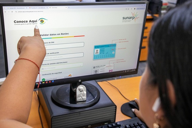 Servicio gratuito “Conoce Aquí” de Sunarp supera 20 millones de visualizaciones de partidas