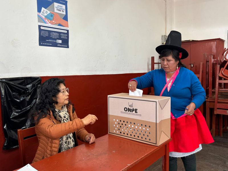 ODPE Huaraz desarrolló jornada electoral con 100 % de mesas de sufragio instaladas