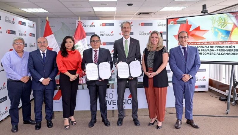 Proinversión suscribe memorando de entendimiento con la Corporación Comercial Canadiense para impulsar APP