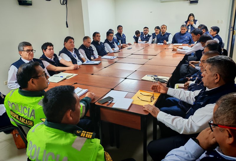 Áncash: jefes de las ODPE y Policía Nacional coordinan acciones para asegurar buen desarrollo de la segunda vuelta