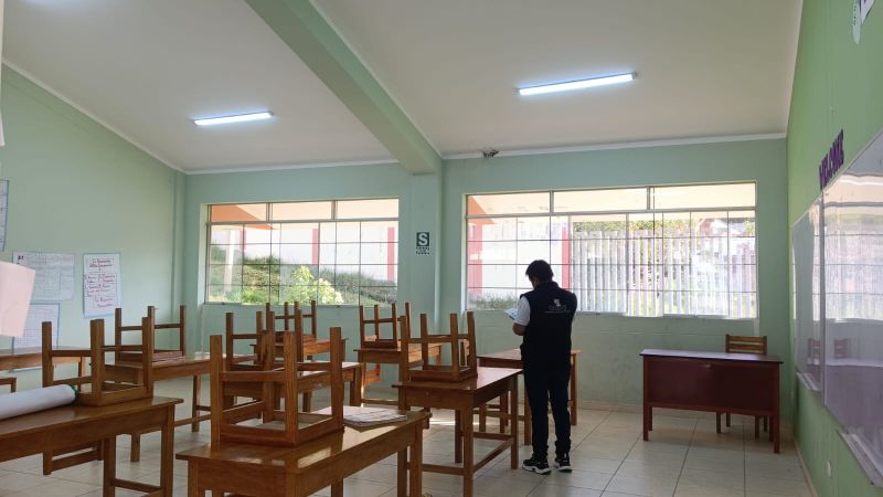 ODPE Pomabamba reubica un local de votación para la Segunda Elección Presidencial