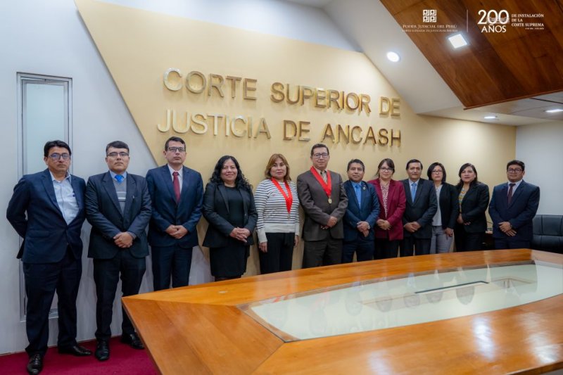 Titular de la Corte del Santa realizó visita protocolar a magistrados de la Corte de Justicia de Áncash