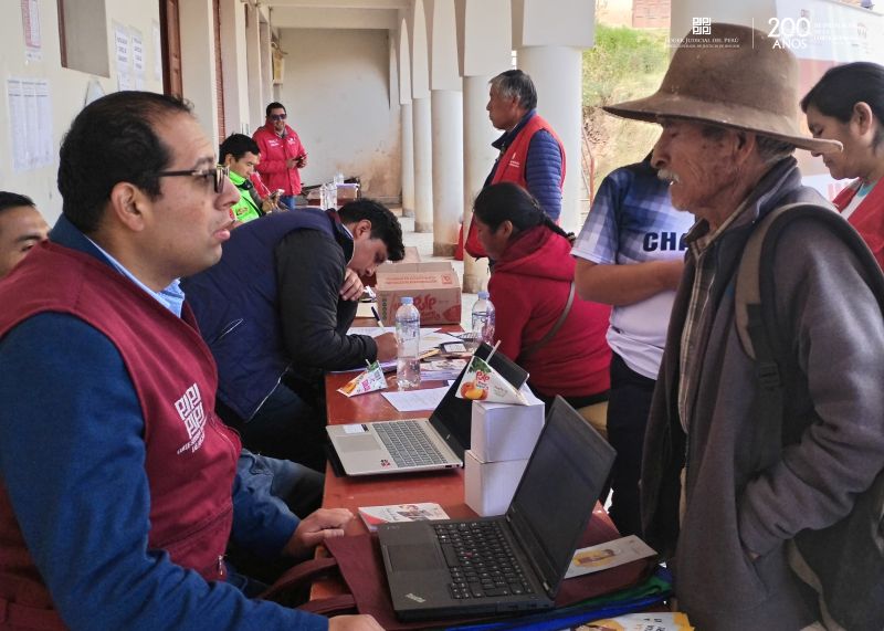 CSJAN llevó servicios de justicia a pobladores de Chaccho con jornada itinerante
