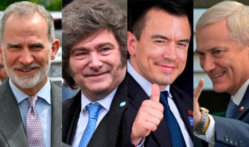 Rey de España y siete mandatarios de la región arribaron hoy para transmisión de mando presidencial