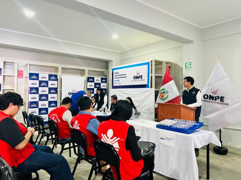 Áncash: ONPE elige más de 30 mil miembros de mesa para las Elecciones Regionales y Municipales 2026