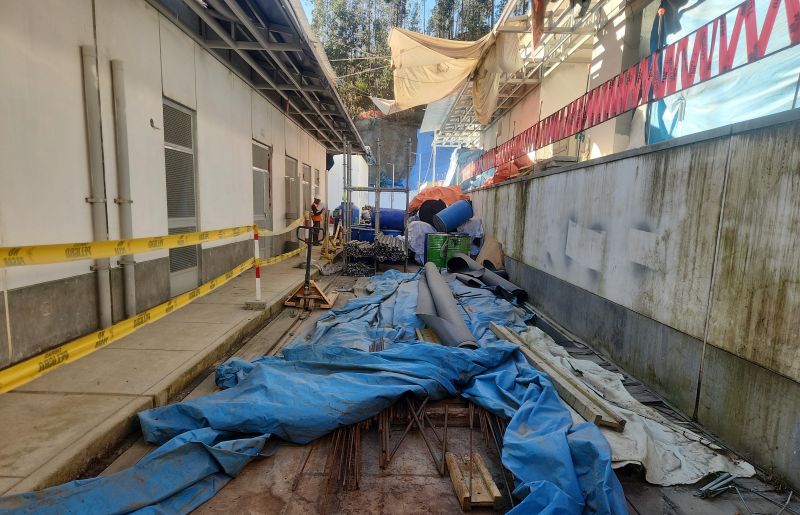 Nuevo Hospital de Apoyo de Pomabamba presenta 58 % de avance físico tras cinco años de iniciarse su construcción