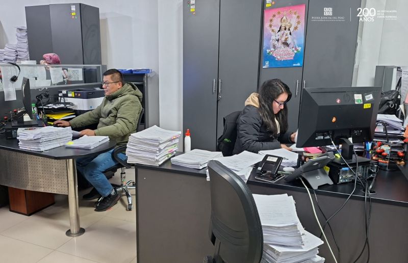 Huaraz: Corte de Justicia de Áncash alcanza 15000 actos procesales en jornada voluntaria de descarga