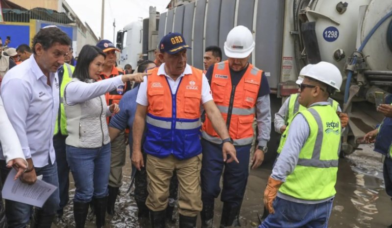 Presidenta Fujimori anuncia declaratoria de emergencia en Lima Sur y regiones por lluvias