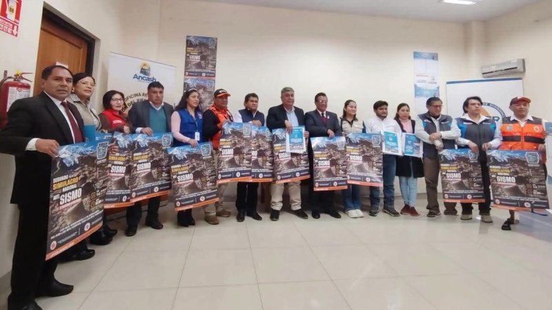 Pobladores participan en presentación de planes de evacuación ante peligro de aluvión en distritos de Yungay y Carhuaz