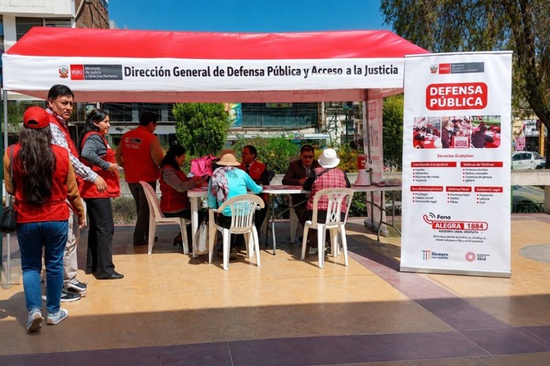 Más de 17 mil ciudadanos recibieron asistencia legal gratuita en Megacampaña Nacional de Defensa Pública