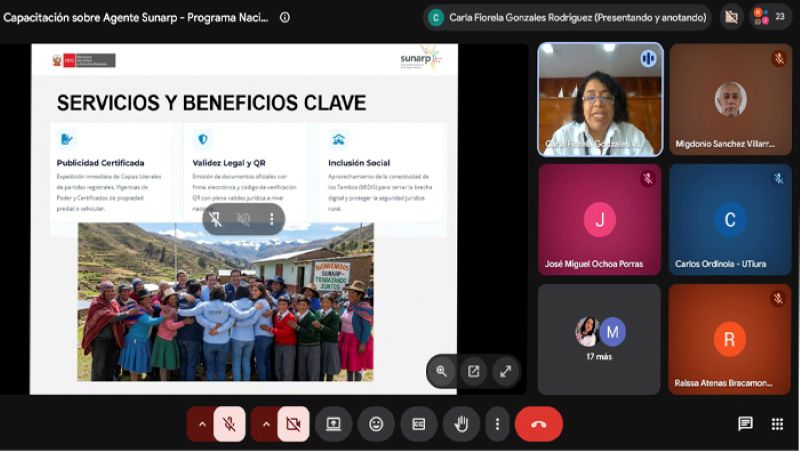 Sunarp llevará servicios registrales a zonas rurales del país a través de los “Tambos”