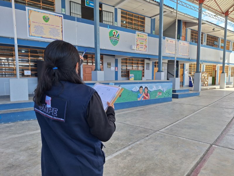 ODPE Huaraz verifica locales de votación en Huaraz y Carhuaz