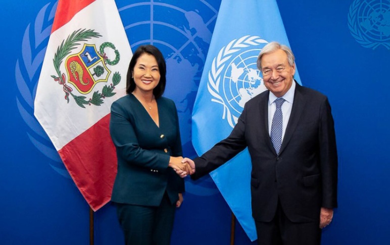 Presidenta Fujimori dialogó con el secretario general de la ONU, António Guterres