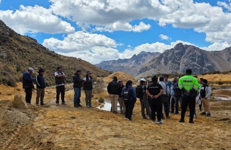 Cátac: intervención policial y fiscal permite retener maquinaria vinculada a actividad minera ilegal en el Parque Nacional Huascarán