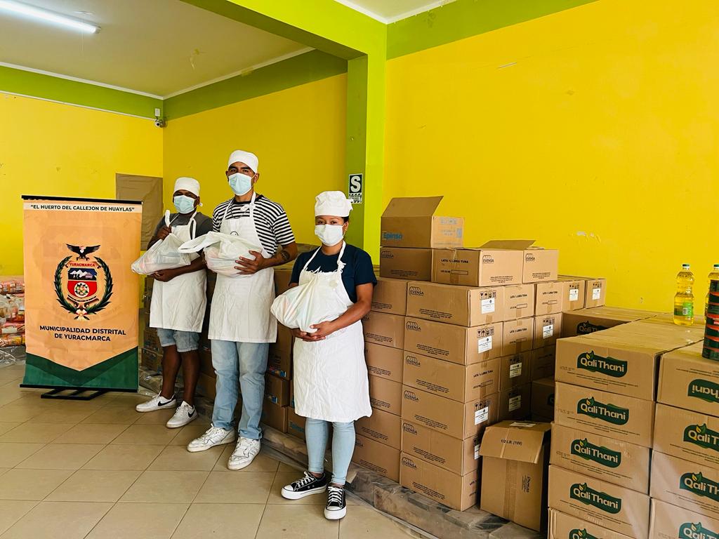 Áncash: Qali Warma entrega más de 25 toneladas de alimentos a Municipalidad de Yuracmarca para atender a ollas comunes