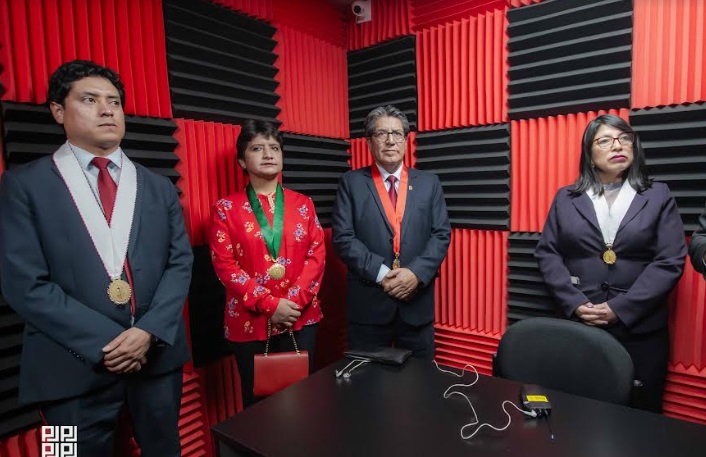 Presidente de la Corte de Áncash inauguró cámara Gesell en sede judicial de Huari