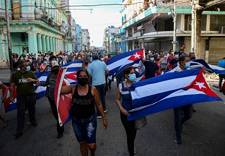 Estallan protestas en La Habana y diversas ciudades de Cuba
