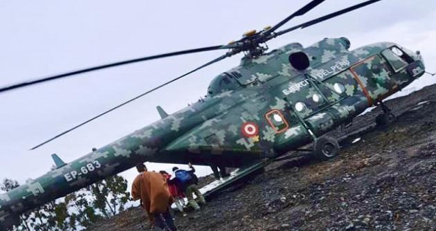 Pallasca: menor con peritonitis es trasladada en helicóptero ante interrupción de carreteras