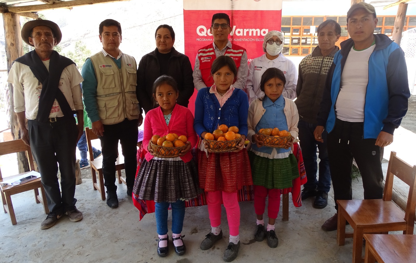 Áncash: entregaron alimentos frescos a escolares para complementar el servicio de Qali Warma