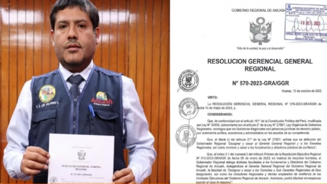 Áncash: designan a Luis Valverde como nuevo director regional de Salud