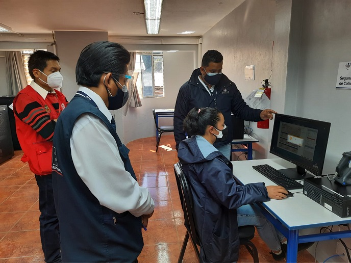 ODPE Recuay realizó simulacro oficial de sistema de cómputo electoral