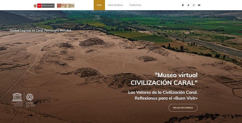 Recorrido por el primer “Museo virtual de la civilización Caral”
