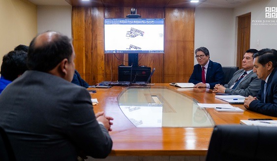 Presidente de la Corte de Áncash gestiona sede para el Juzgado de Paz de San Marcos