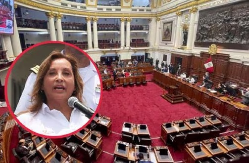 Presentan moción de vacancia contra presidenta Dina Boluarte