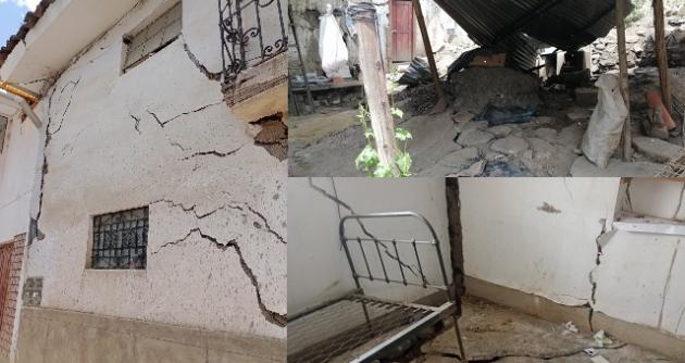 Áncash: 7 viviendas quedan inhabitables por lluvias intensas y desplazamientos en Pomabamba