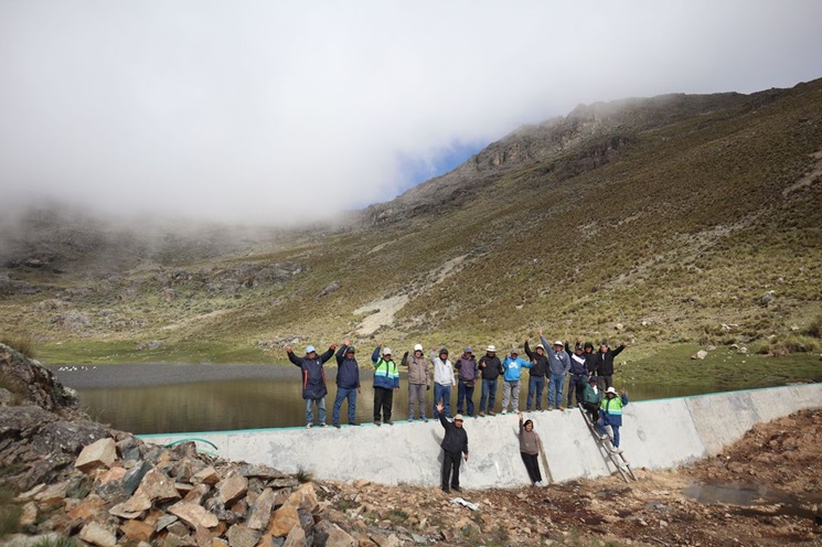 Áncash: construyen 17 cochas en Cáceres del Perú y Pamparomás para mitigar sequía 