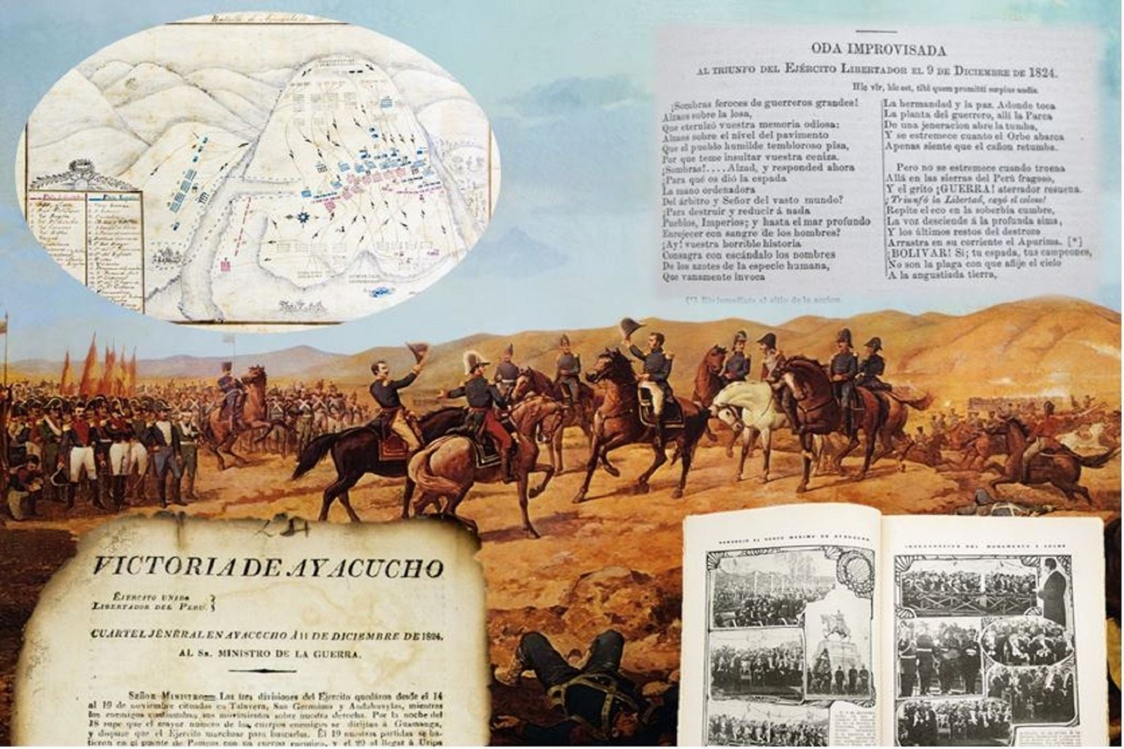 Biblioteca Nacional conserva y protege material bibliográfico sobre la Batalla de Ayacucho