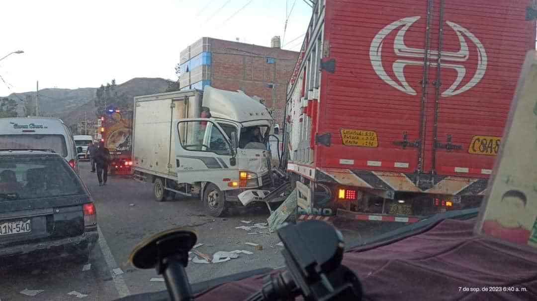 Accidente de tránsito en la carretera Huaraz - Caraz