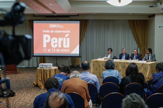 CIDH emitirá informe sobre situación del Perú dentro de 30 días 