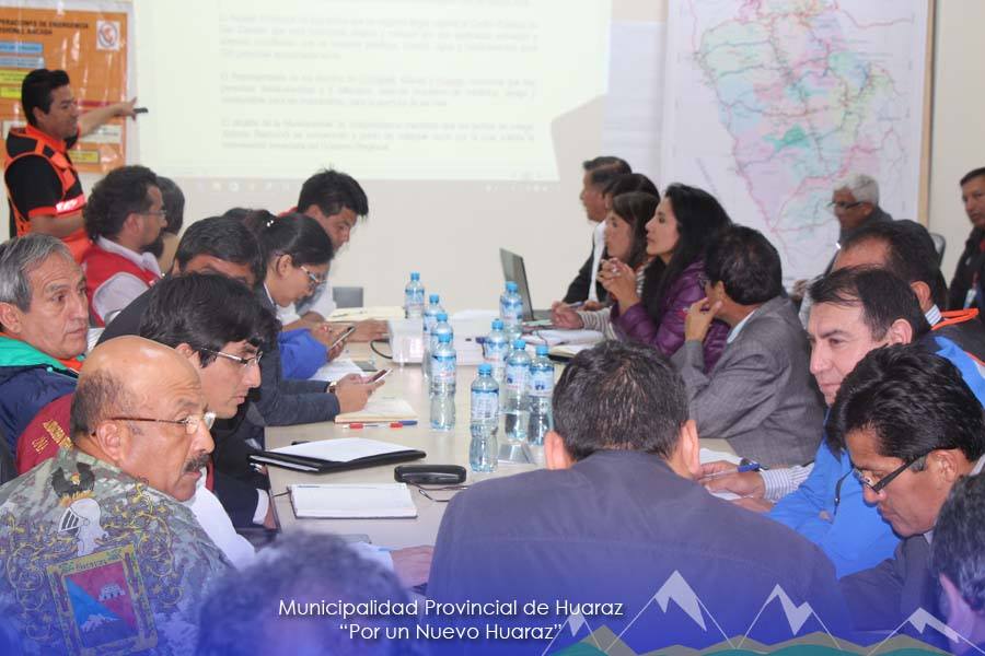 Acciones del Centro de Operaciones de Emergencia Regional en Huaraz