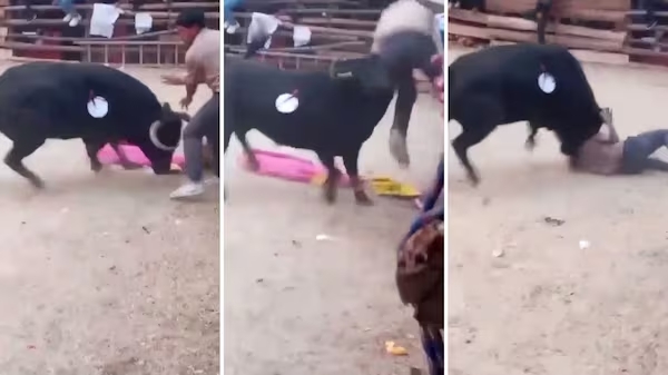 Joven murió tras ser embestido por toro en espectáculo en Áncash
