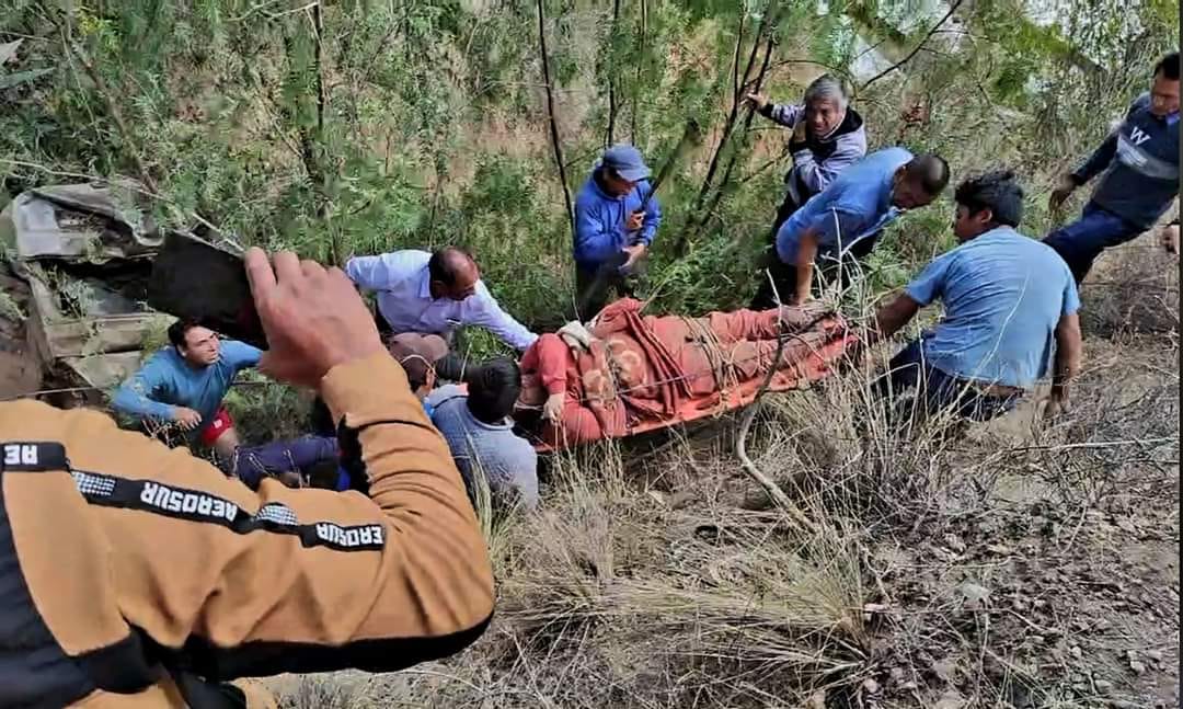 Áncash: camioneta cae a un abismo en Sihuas y cuatro de sus ocupantes están graves