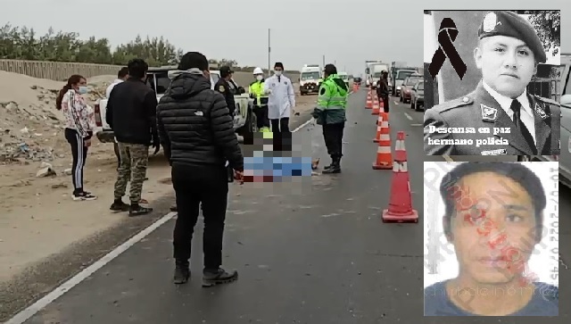 Áncash: Joven policía y poblador murieron atropellados en Nuevo Chimbote