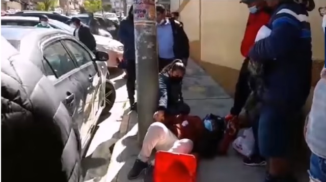 Un patrullero atropelló a tres personas en el centro de Huaraz