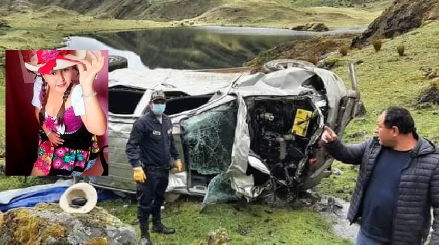Áncash: cantante folclórica Nancy Bolo y chofer murieron en accidente en Pomabamba
