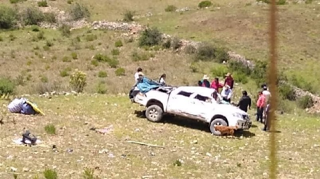 Camioneta cayó a un abismo en Sihuas y 3 personas resultaron heridas de gravedad