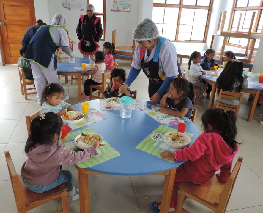 Áncash: brindan servicio alimentario a niñas y niños de EduCunas en Marcará