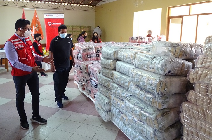 Municipios de Huaraz y Acopampa reciben cerca de 73 toneladas de alimentos