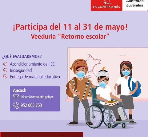 Escolares verifican condiciones del retorno a clases presenciales en IE públicas de Áncash