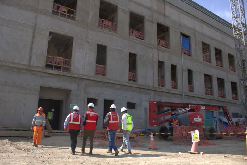 Áncash: supervisan avances de construcción del nuevo hospital de Apoyo San Juan de Dios de Caraz