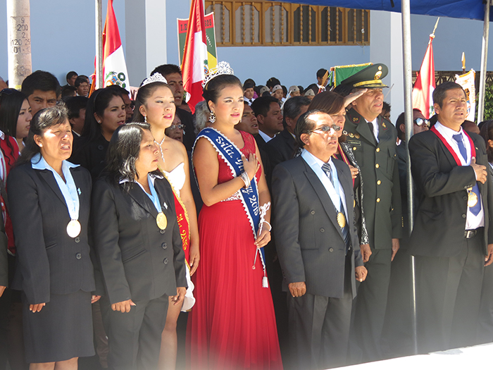 Población y autoridades celebraron aniversario de creación política de Yungay