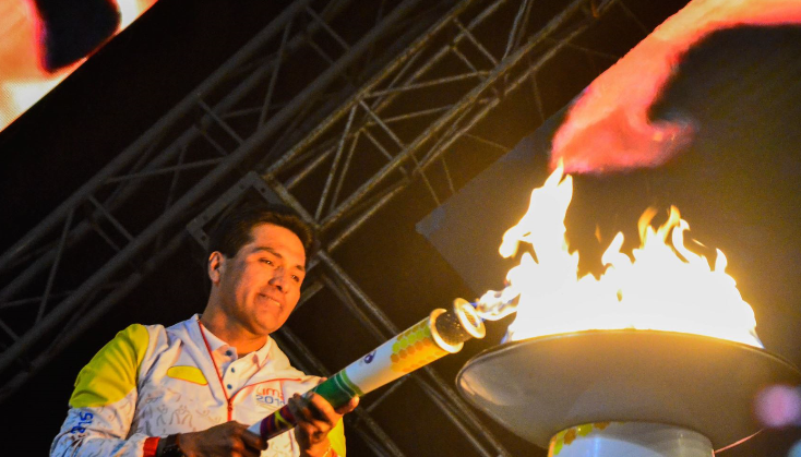 Antorcha de Juegos Panamericanos iluminó la ciudad de Huaraz