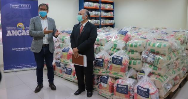 Región de Áncash llevará 600 kits de alimentos a zonas más golpeadas por el covid-19